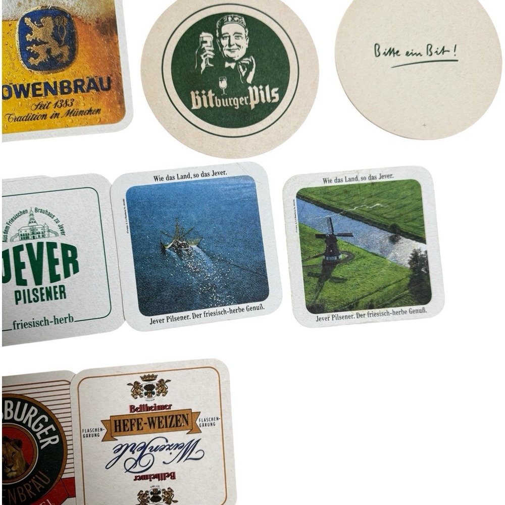 Lot Of 54 Vintage German Beer Coasters From The 80's - Picture 7 of 13